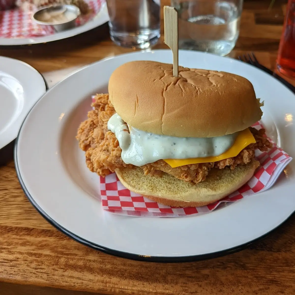 Fried Chicken Sandwich with Pickles