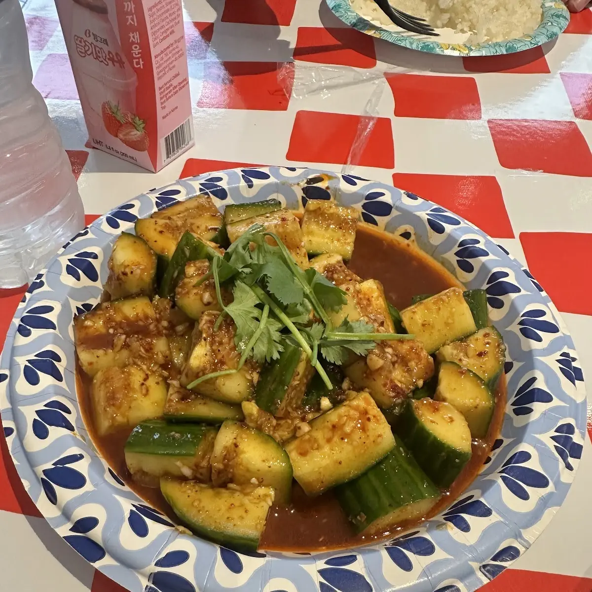 Spicy Cucumber with Garlic Sauce