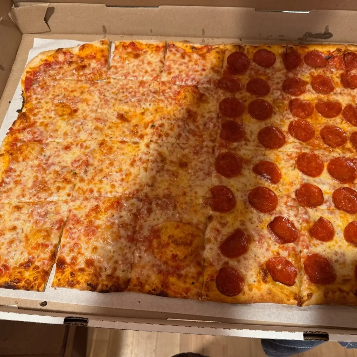 Party Size Pizza Half Pepperoni