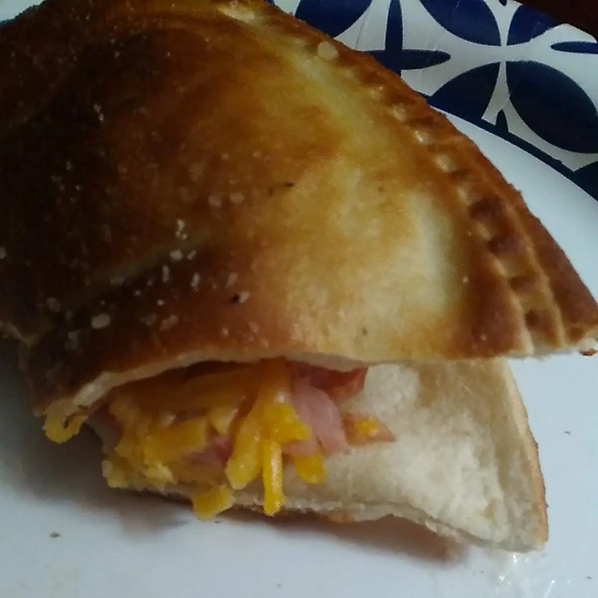 Ham Bacon & Cheddar Calzone