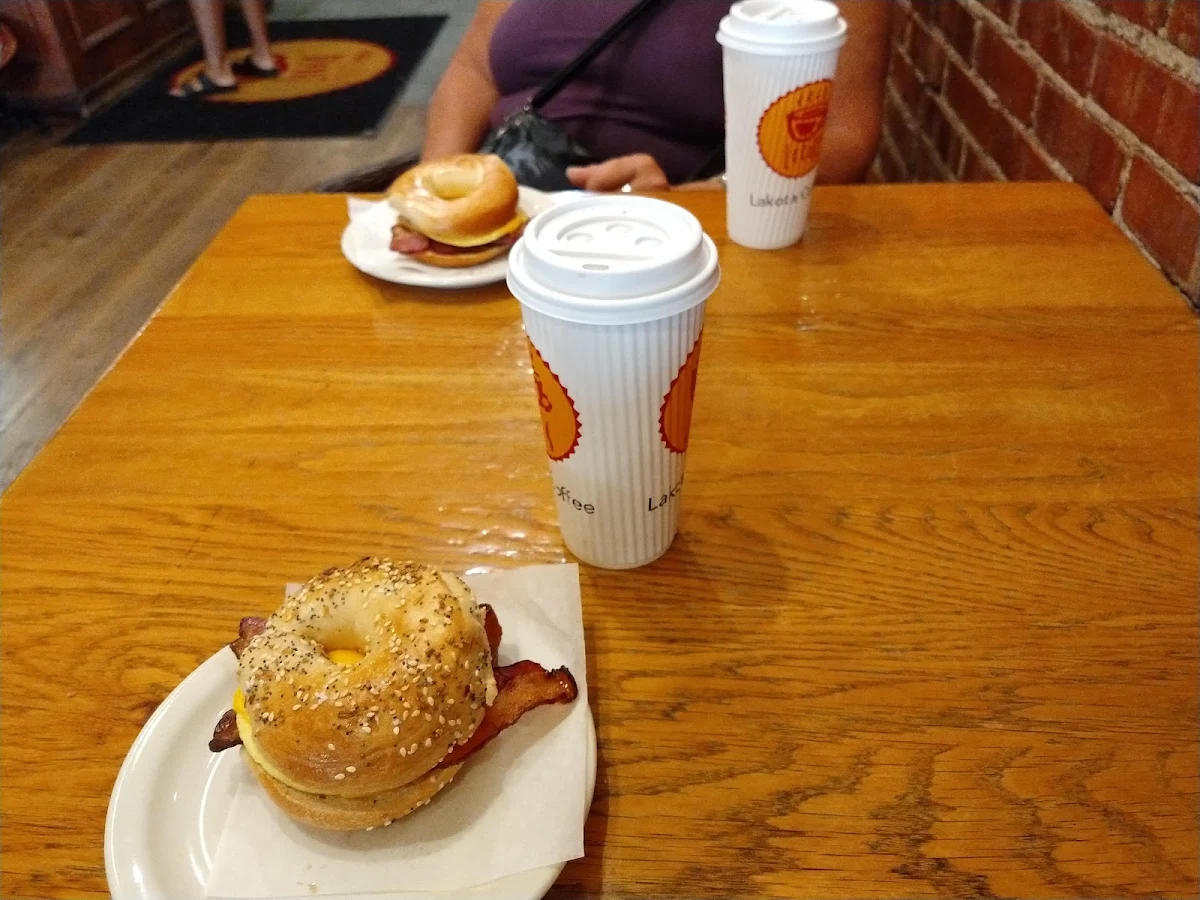 Bacon Egg Cheese Bagel Sandwich