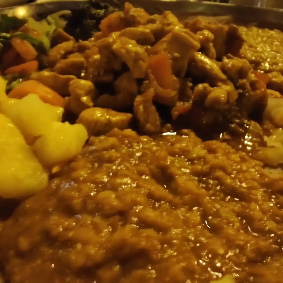 Vegetables w Injera