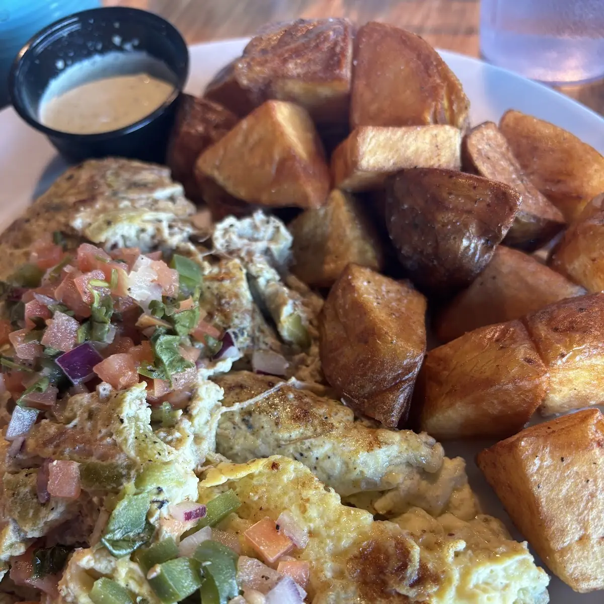 Green Chili Pork Omelette