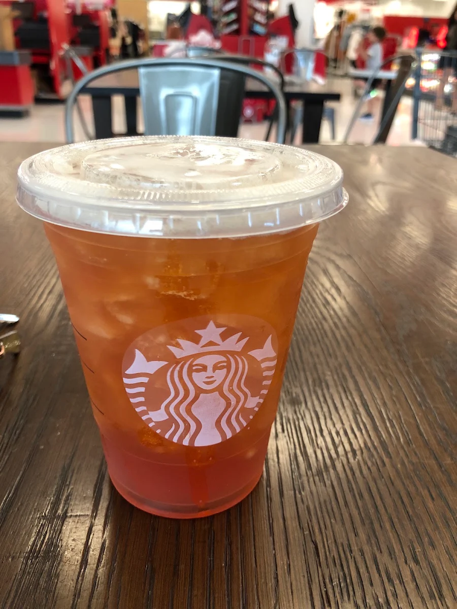 Iced Peach Black Tea Latte