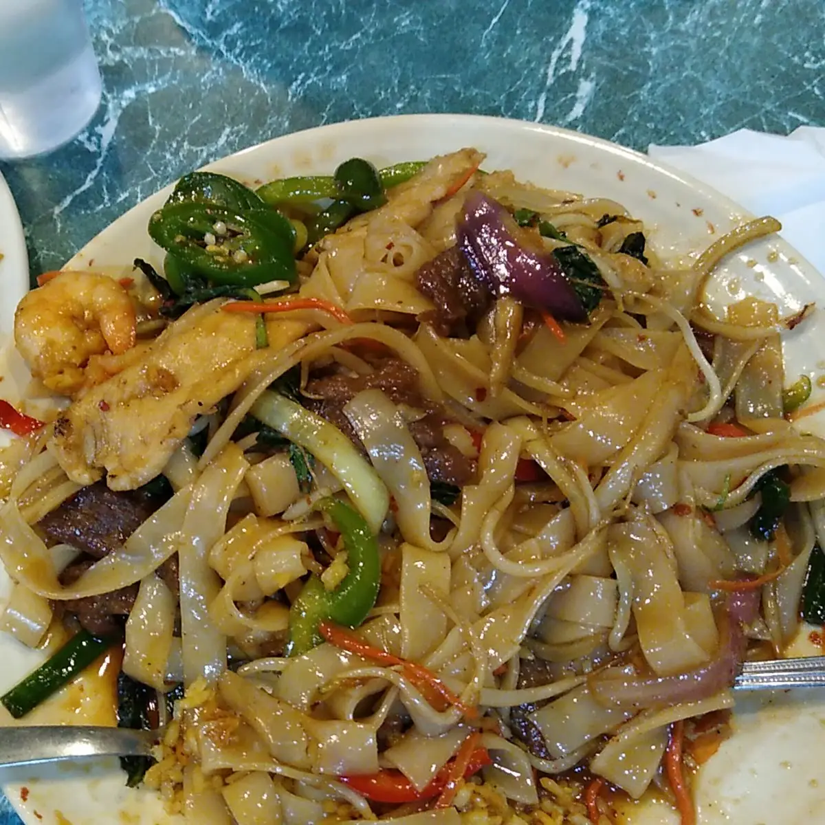 Drunken Noodles and Fried Rice