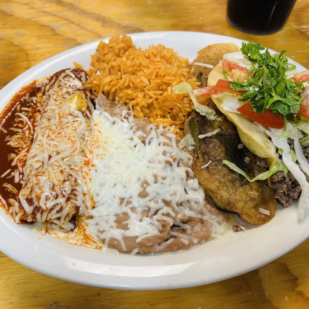 Tacos with Rice and Beans