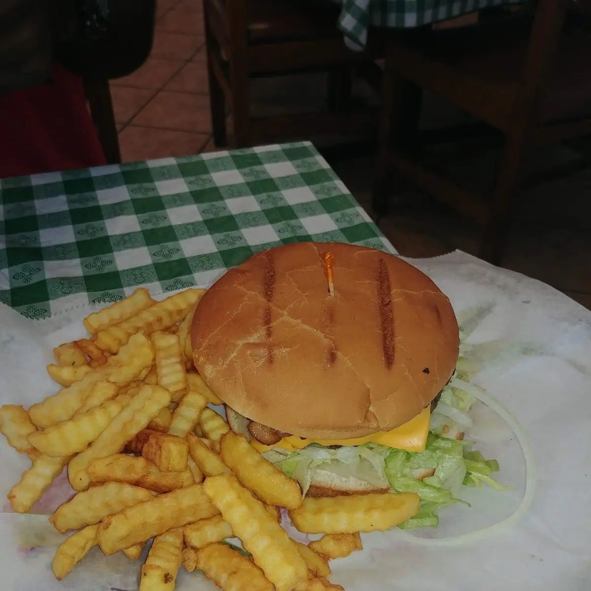 Bacon Cheeseburger with Fries