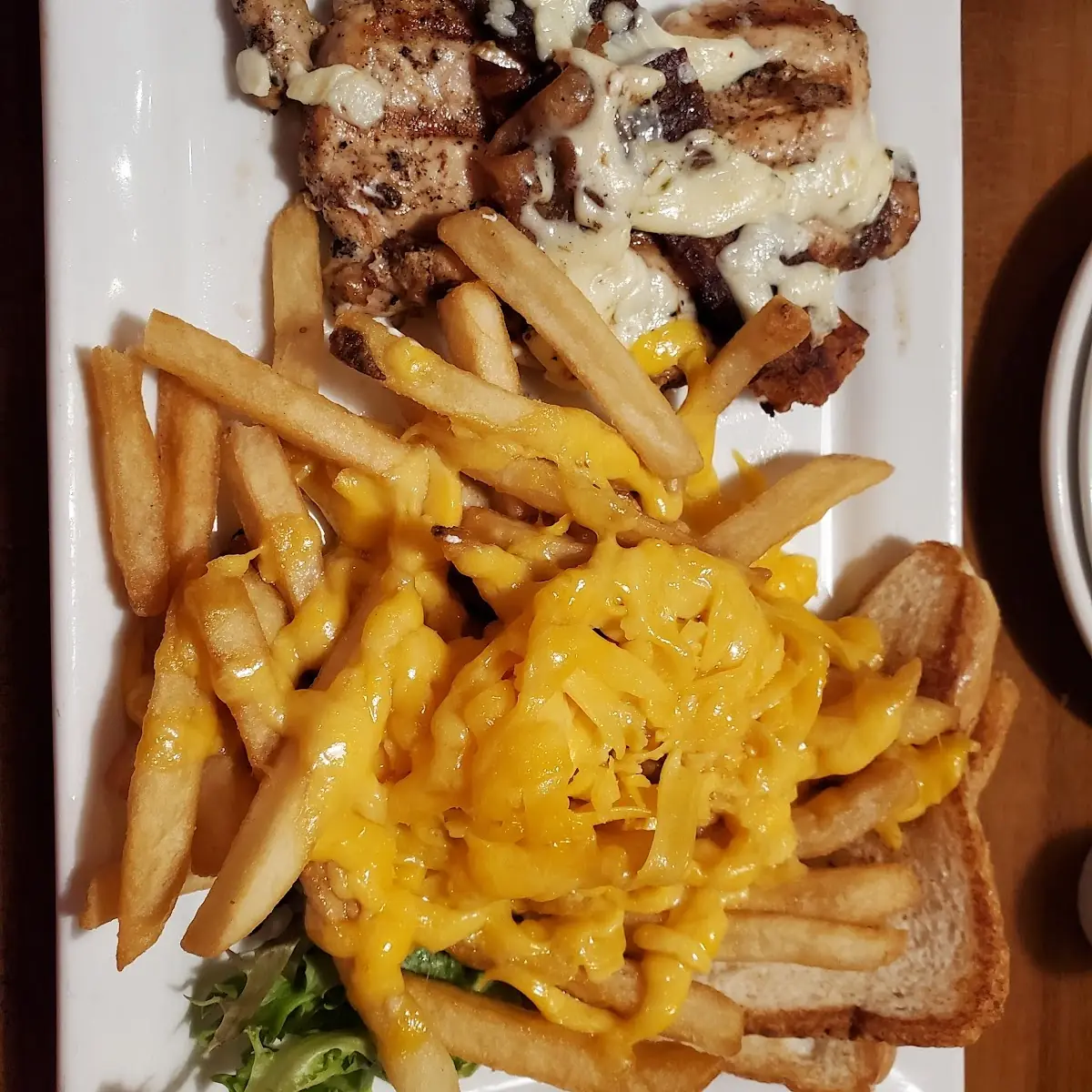 Monterrey Chicken with Cheese Fries