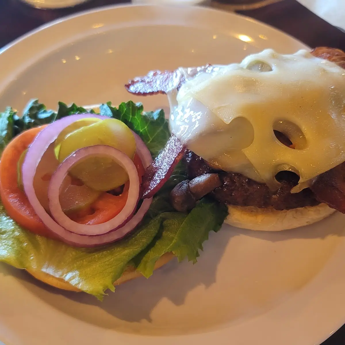 Swiss Mushroom Burger