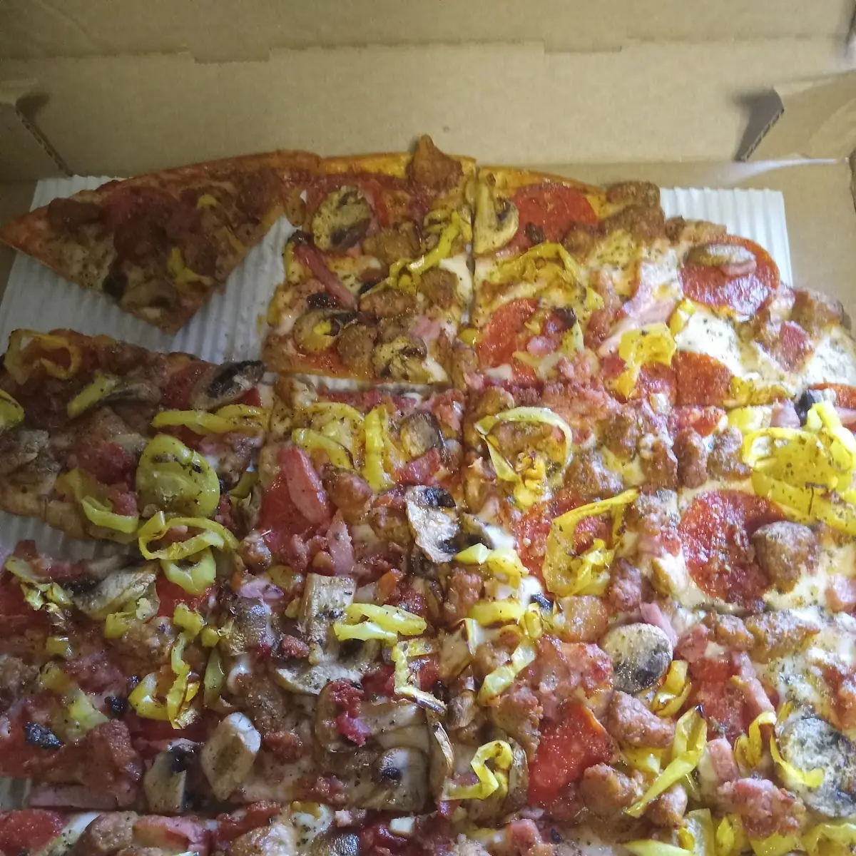 Thin Crust Meat Lover's Pizza