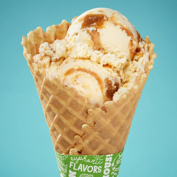 Salted Caramel Blondie Ice Cream