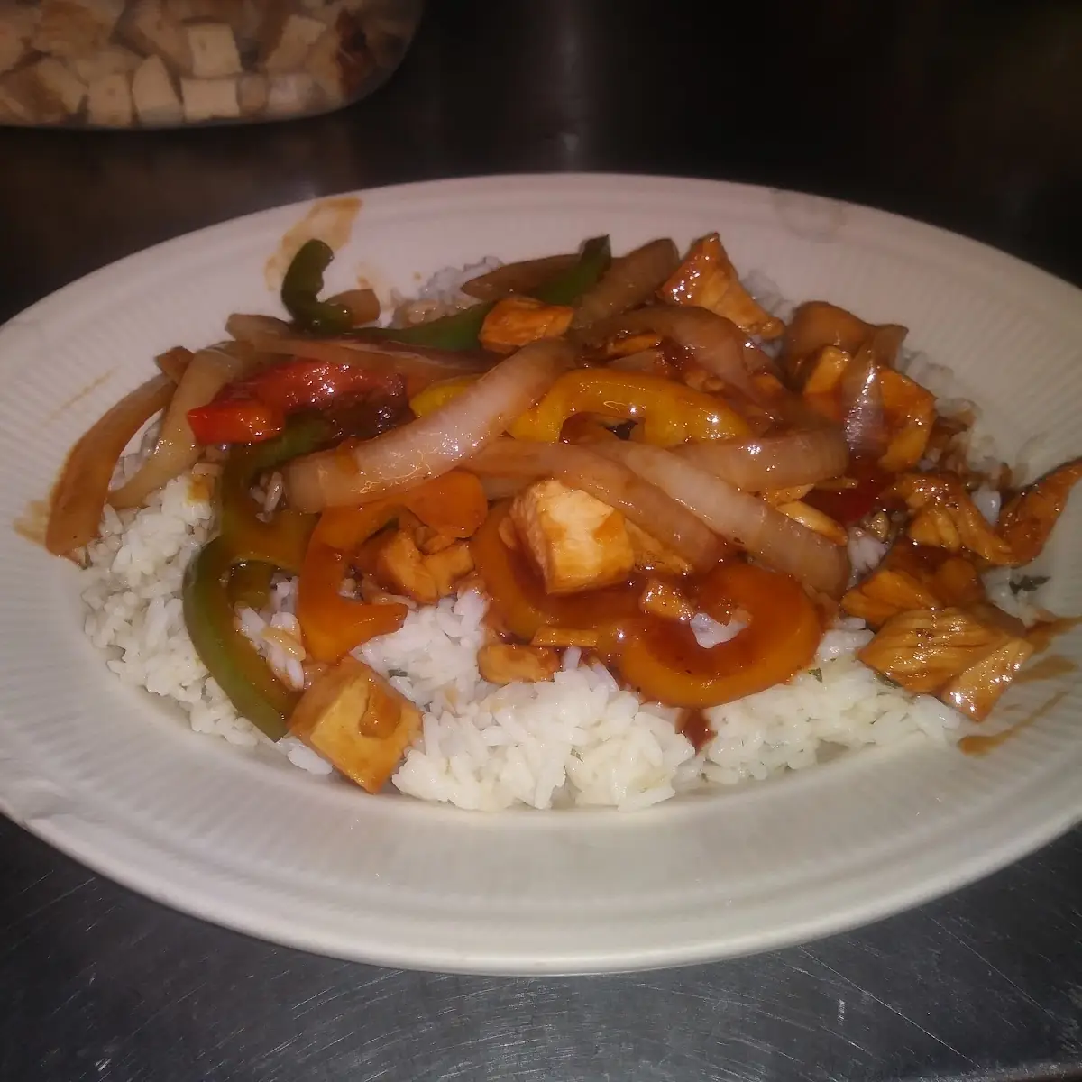 Orange Chicken over Rice
