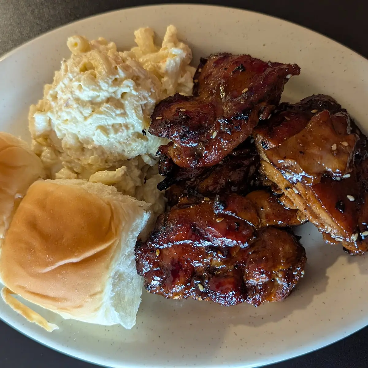 Spicy Chicken with Macaroni Salad