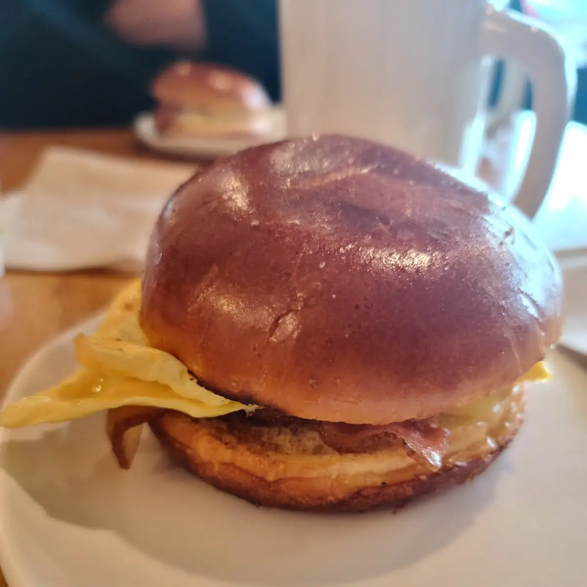 Bacon Scrambled Egg & Cheese on Brioche