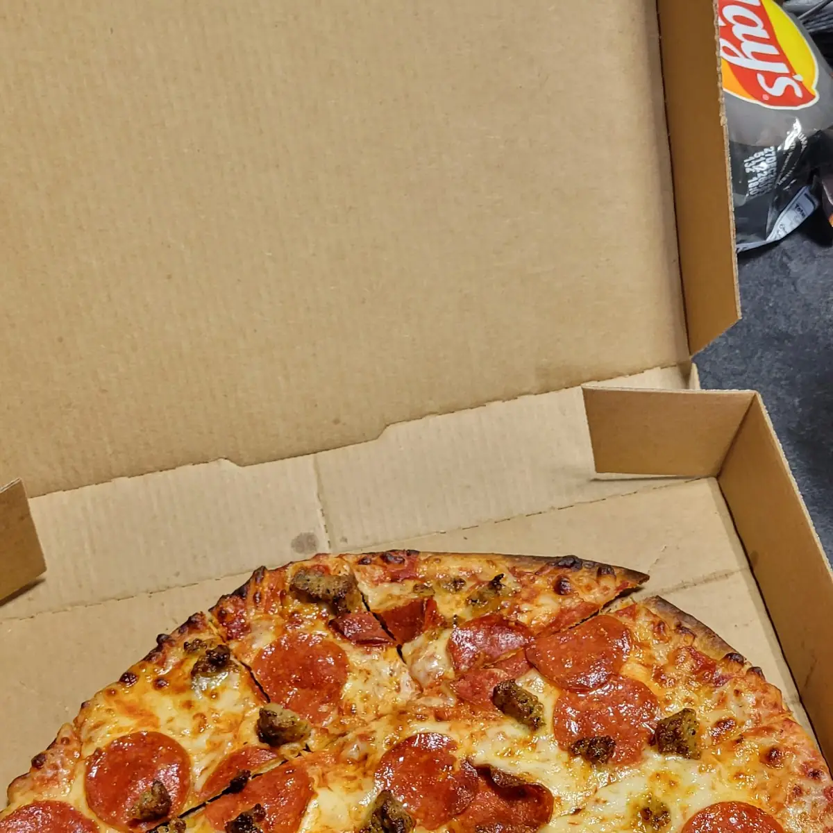 Pepperoni and Sausage Thin Crust