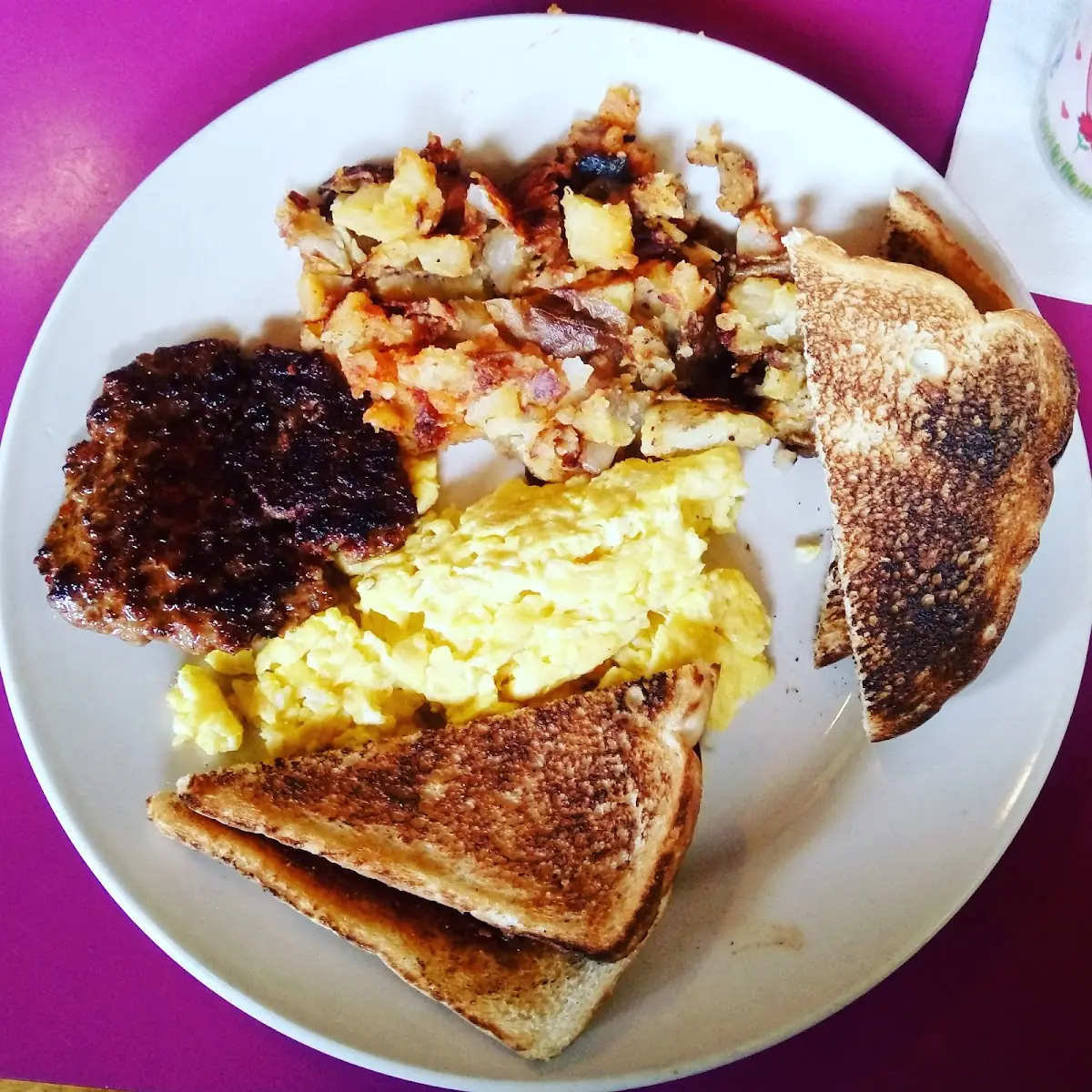 Bacon Sausage or Ham Omelet