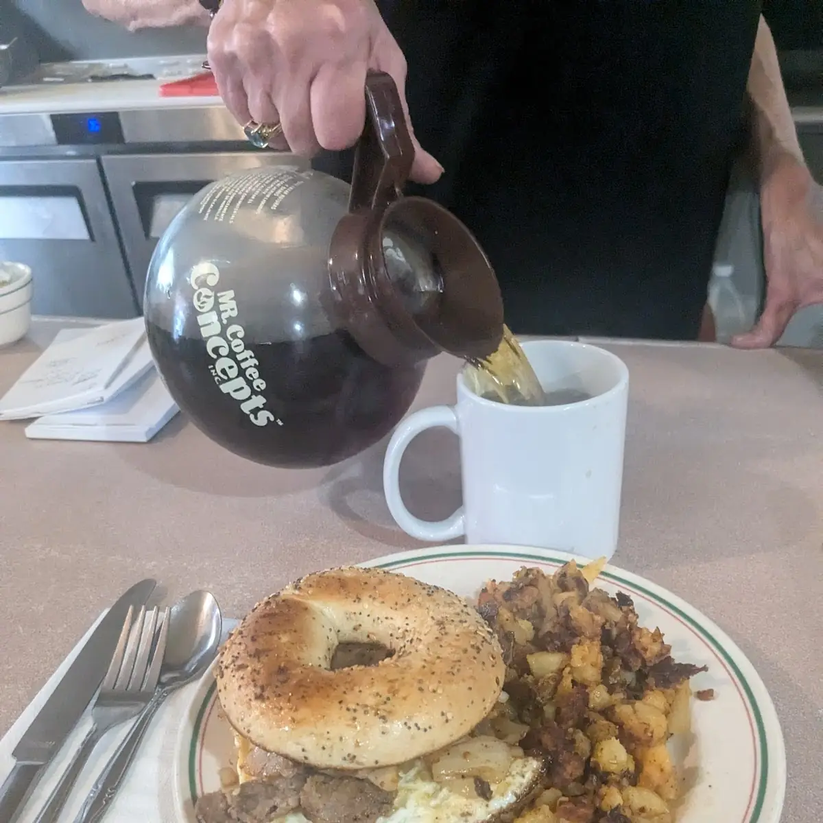 Steak Egg and Cheese Bagel