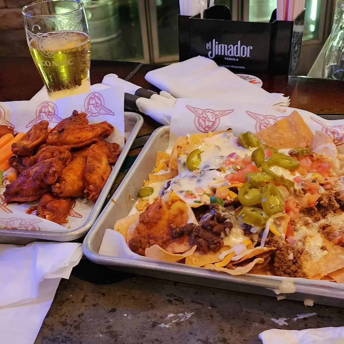 Beer Chicken Wings and Nachos