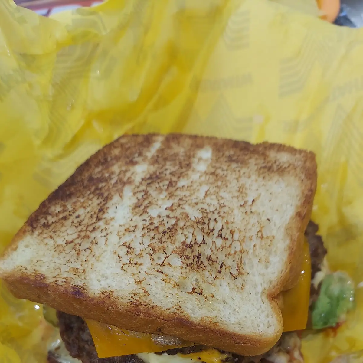 Triple Stack Jalapeno Burger on Texas Toast
