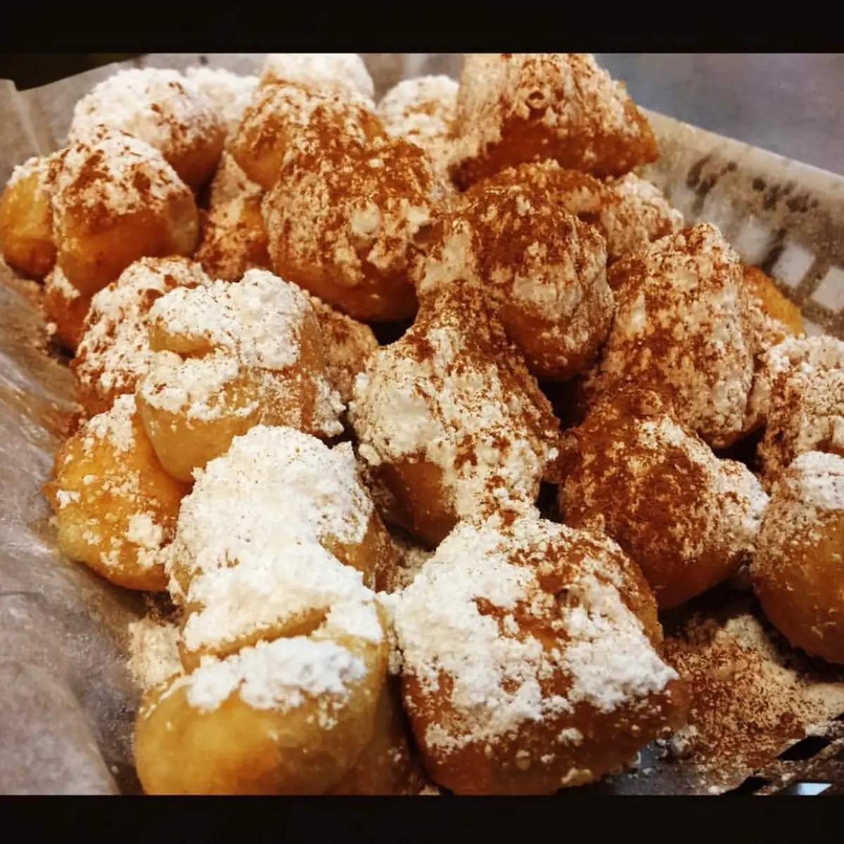 Fried Dough with Cinnamon Sugar