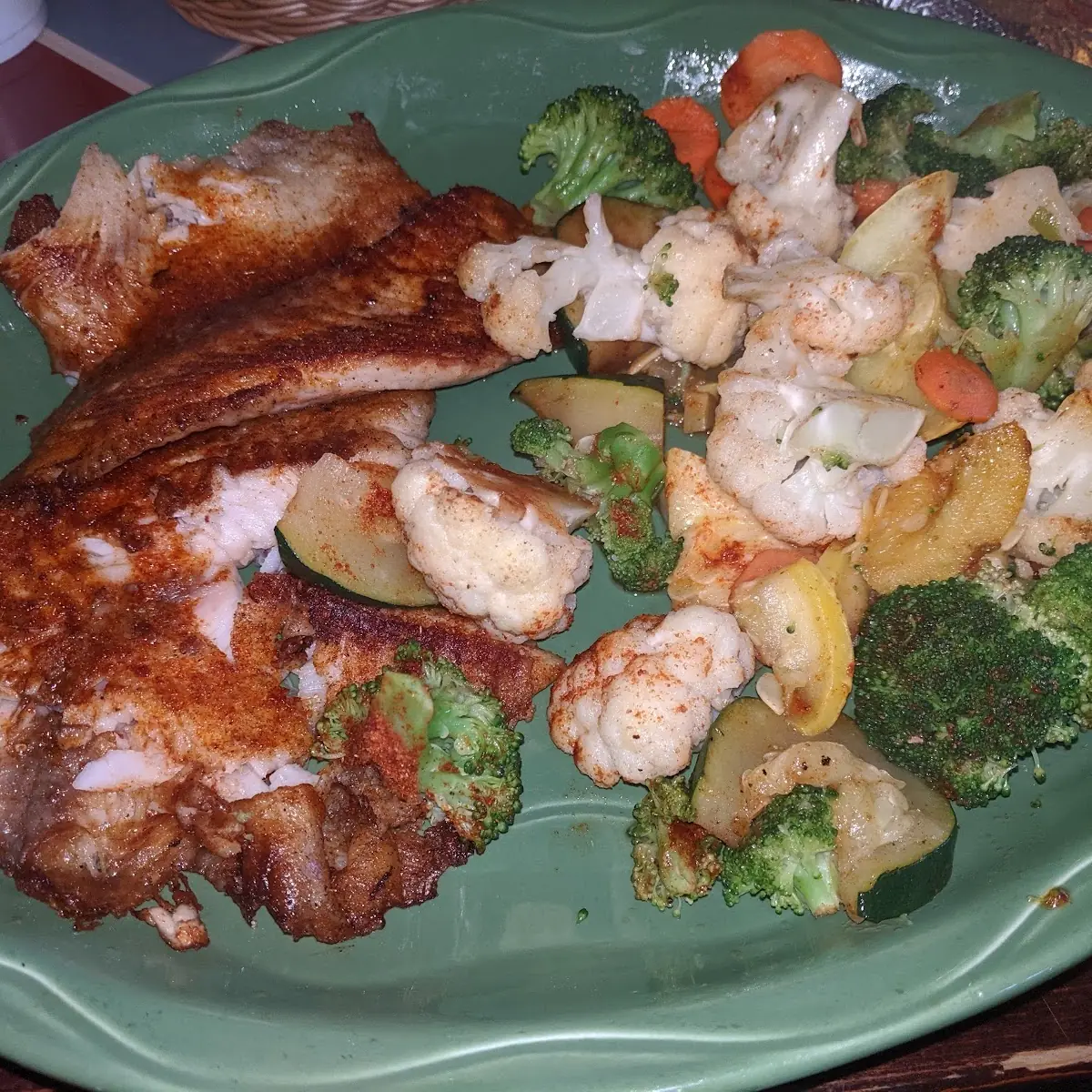 Tilapia with Steamed Vegetables