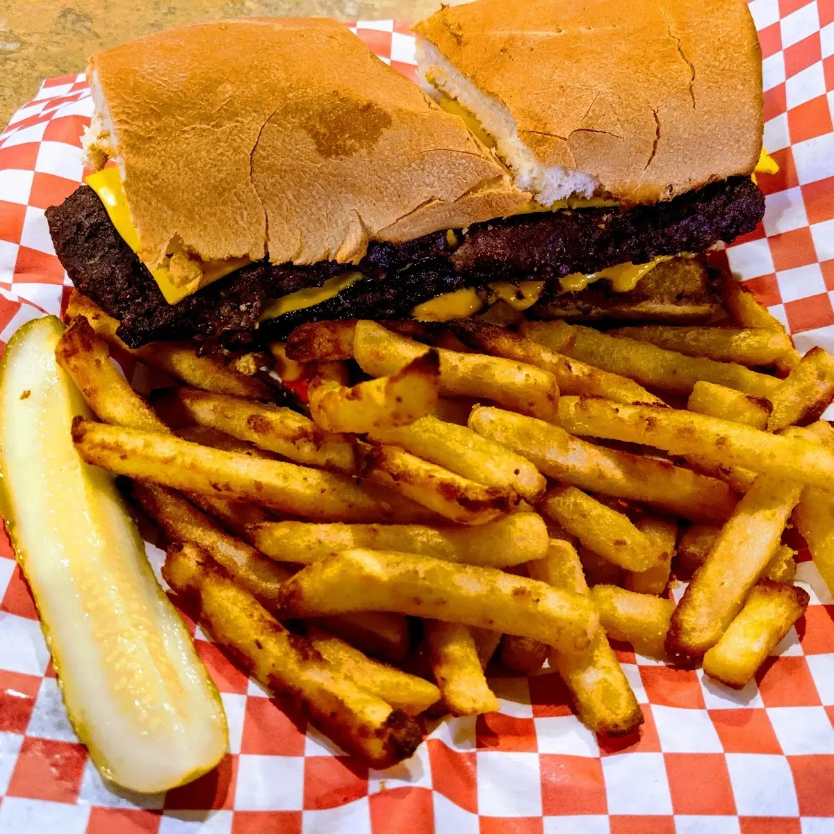 Double Cheeseburger with Fries
