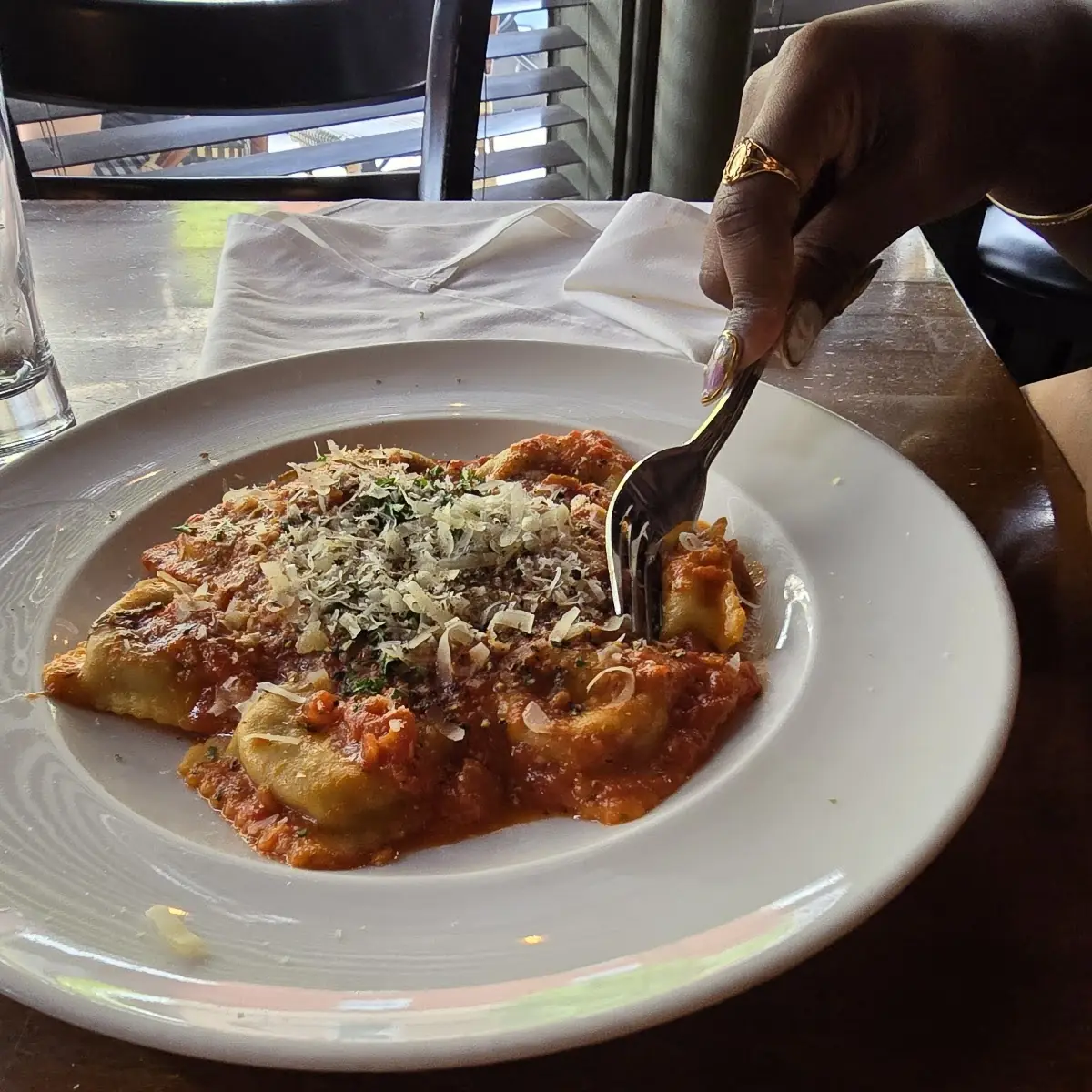 Ravioli with Tomato Sauce