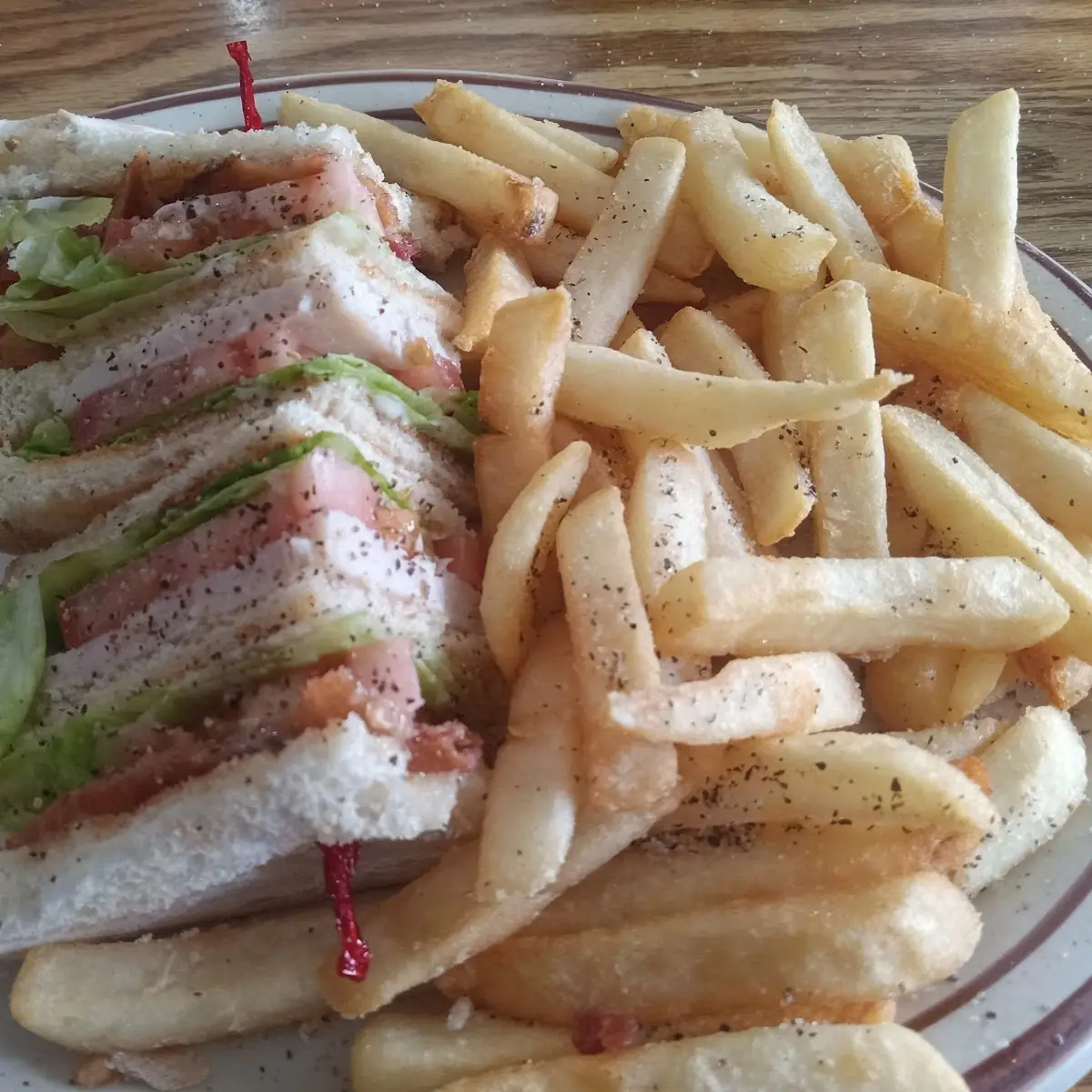 Grilled Ham & Cheese & Fries