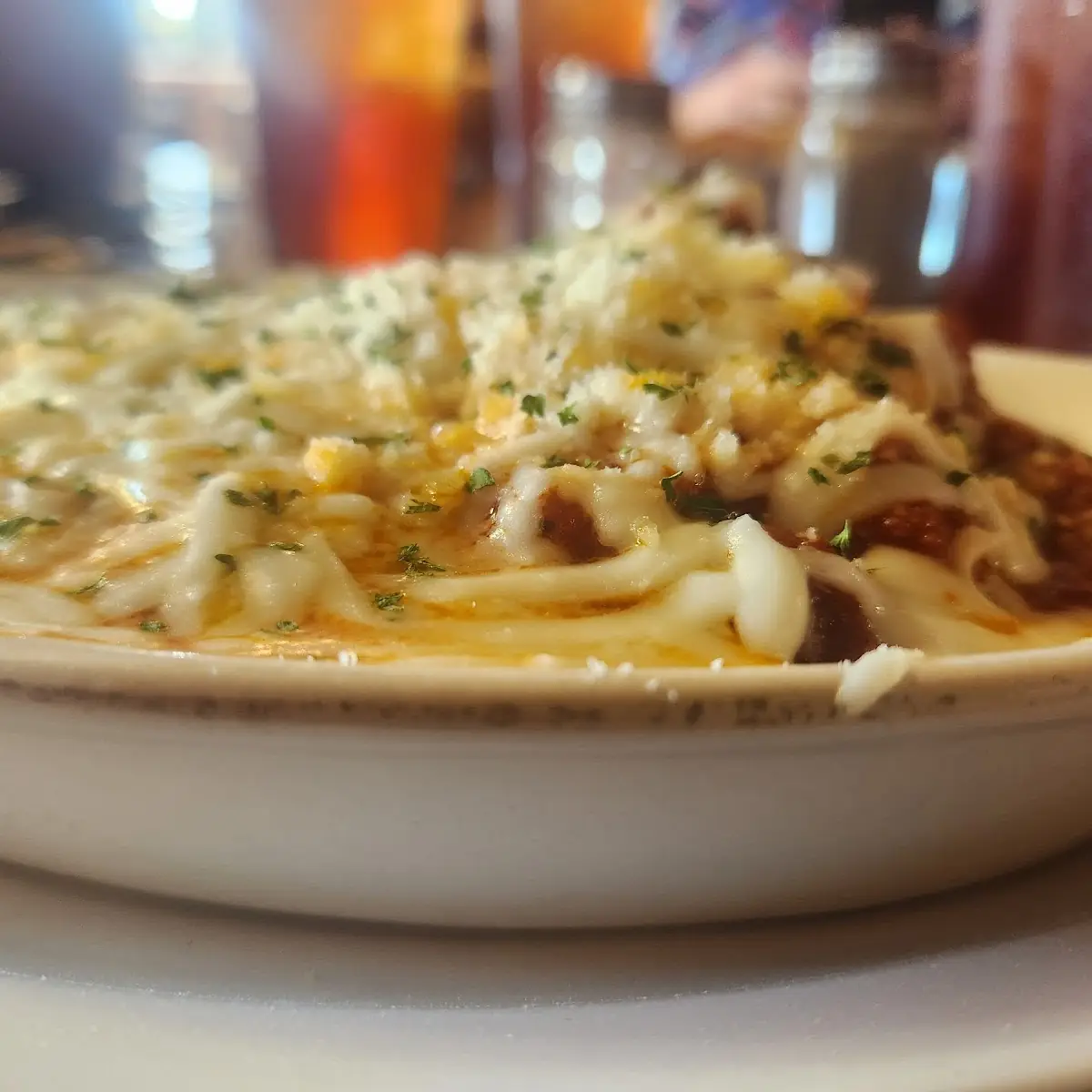 Chicken Parmesan with Alfredo