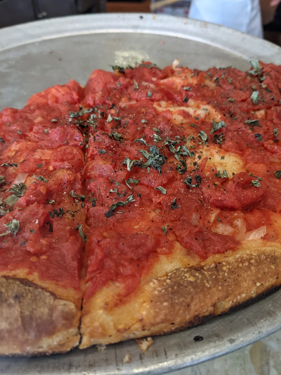 Tomato Pizza Without Cheese