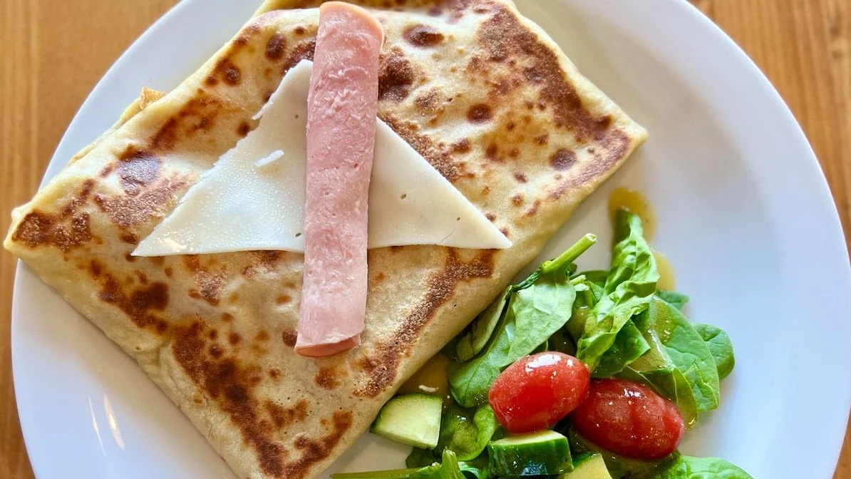 Ham & Swiss Crepe