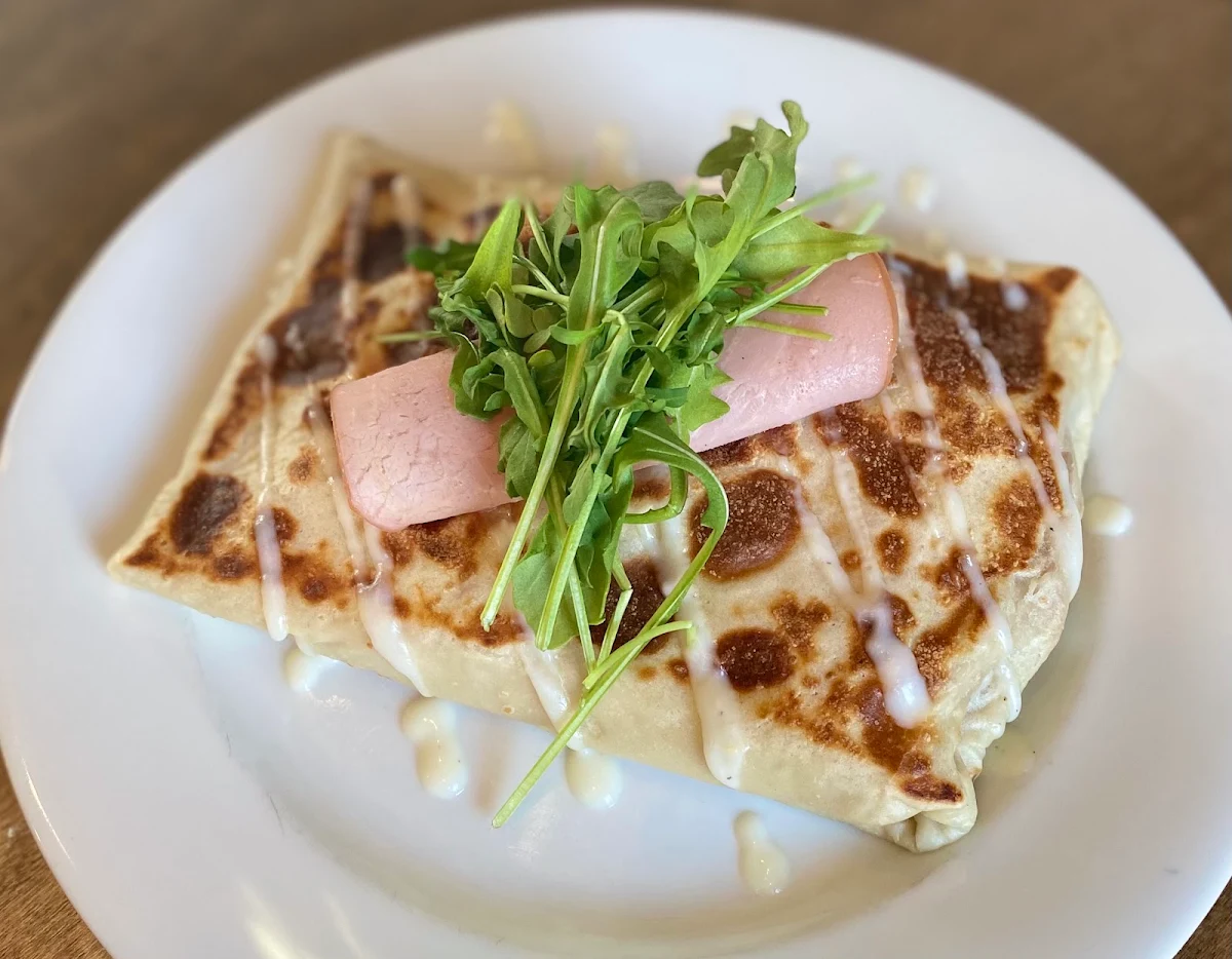 Maple Ham & Swiss Cheese Crepe