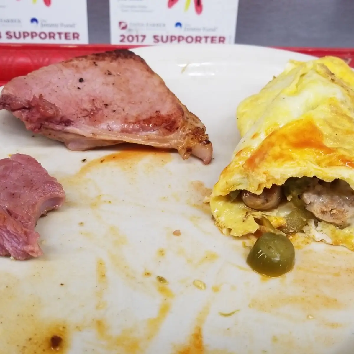 Sausage and Cheese Omelette