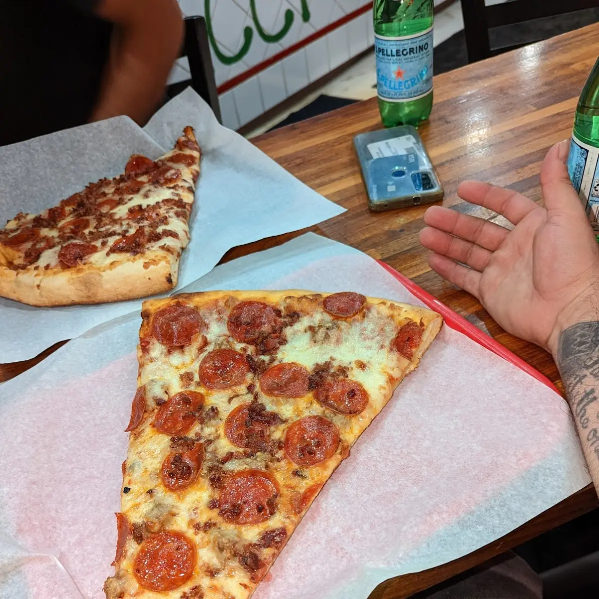 Pepperoni and Sausage Pizza Slices