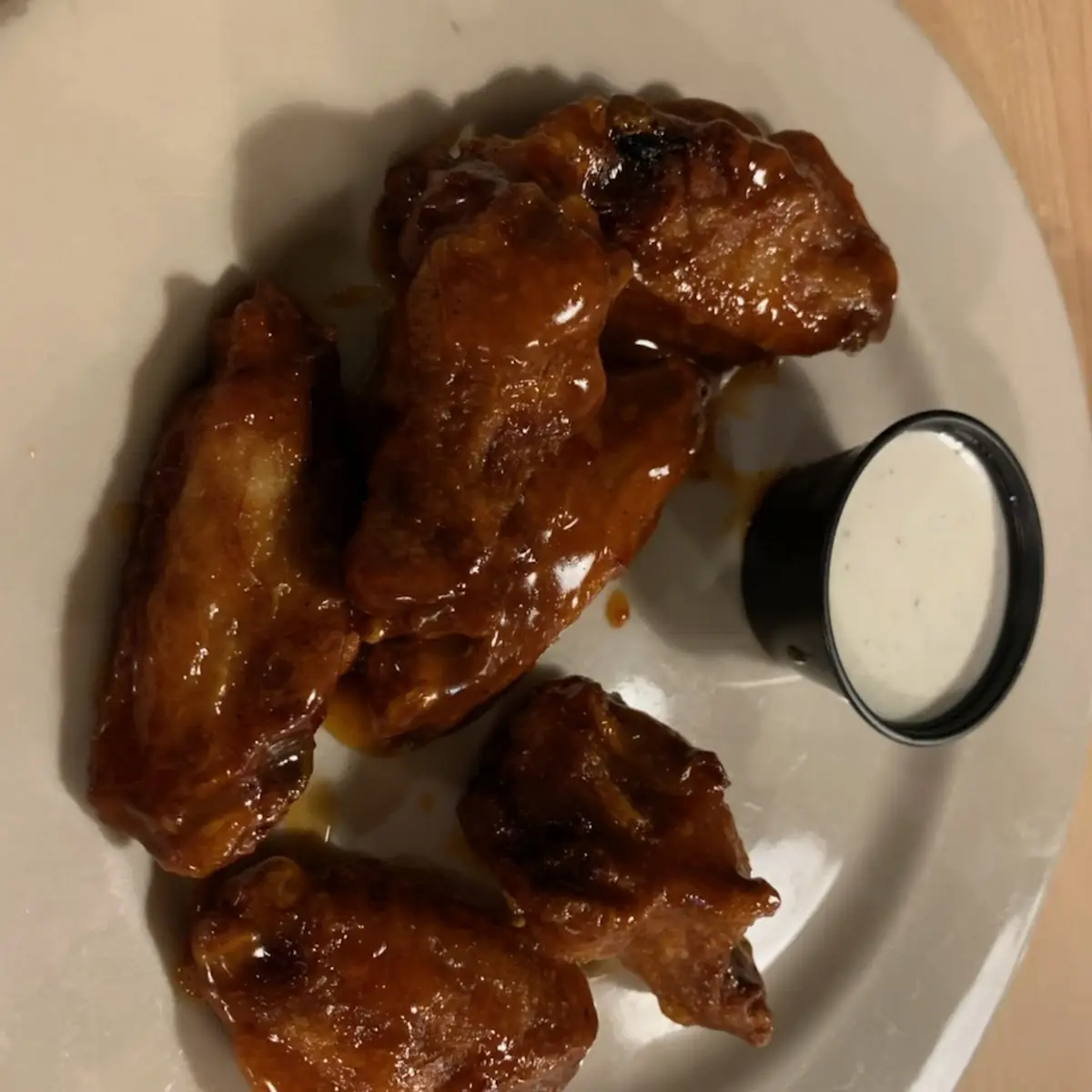 Fried Buffalo Chicken Wings with Ranch
