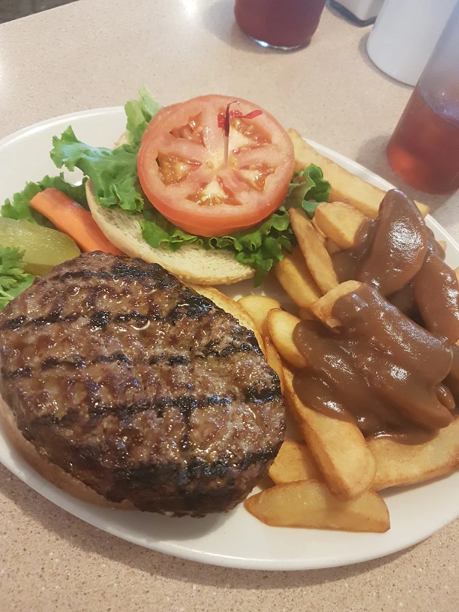 Hamburger and Fries