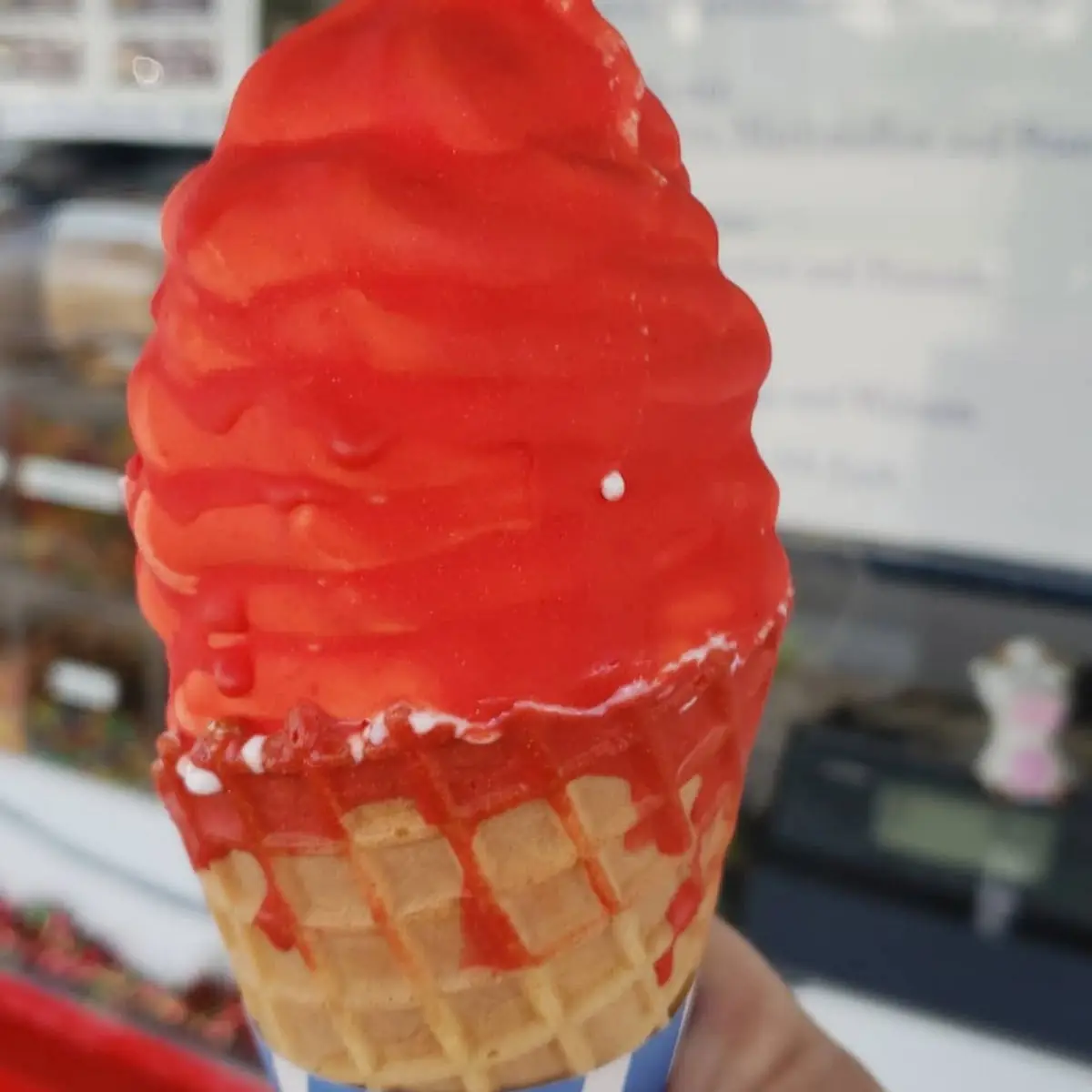 Cherry Dipped Vanilla Cone
