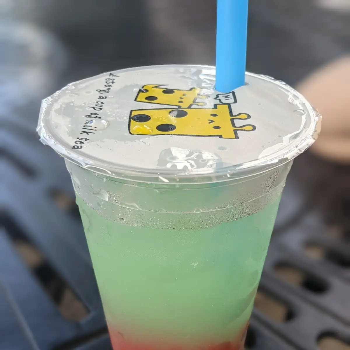 Blue Raspberry Lemonade with Strawberry Beads