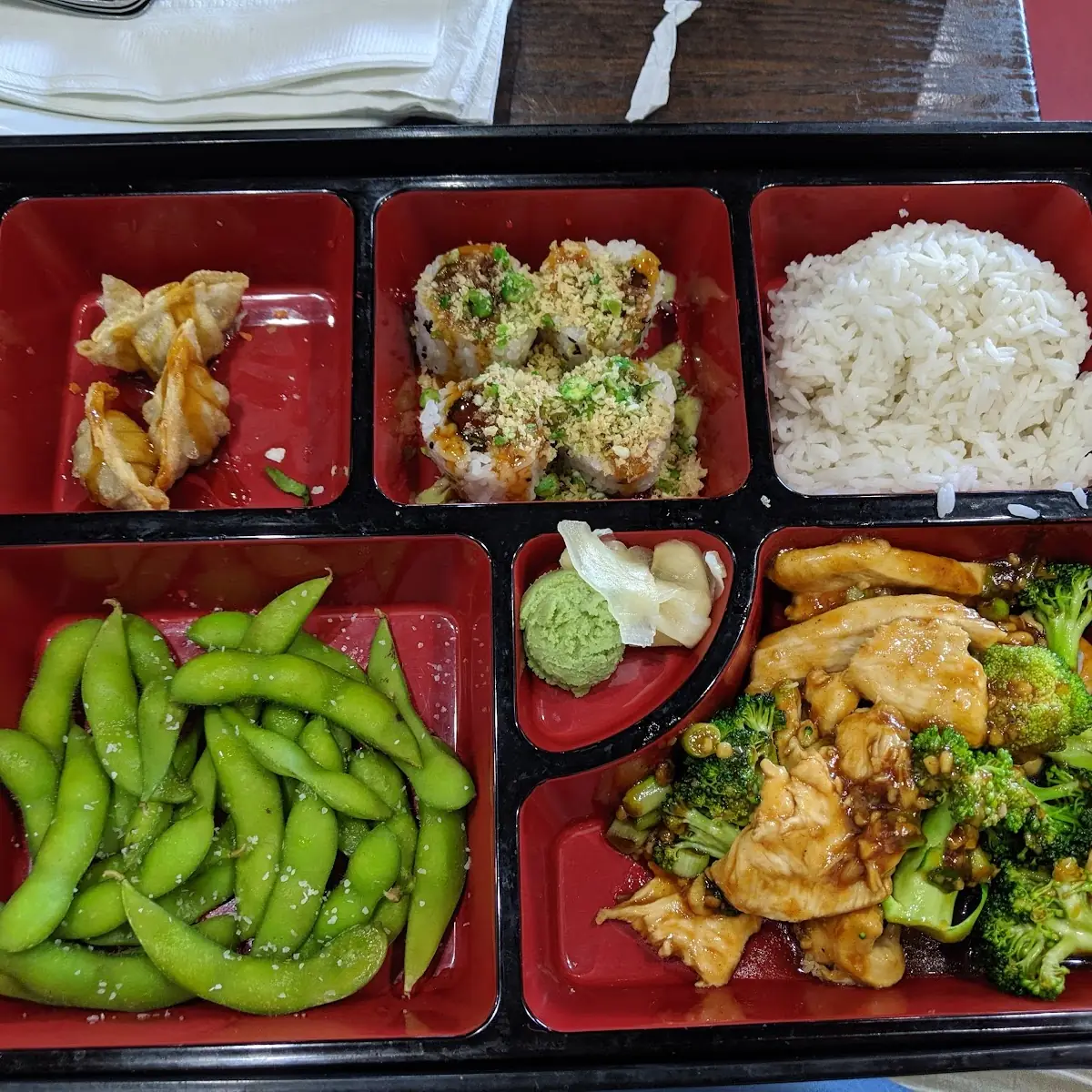 Bento Box with Ginger Chicken
