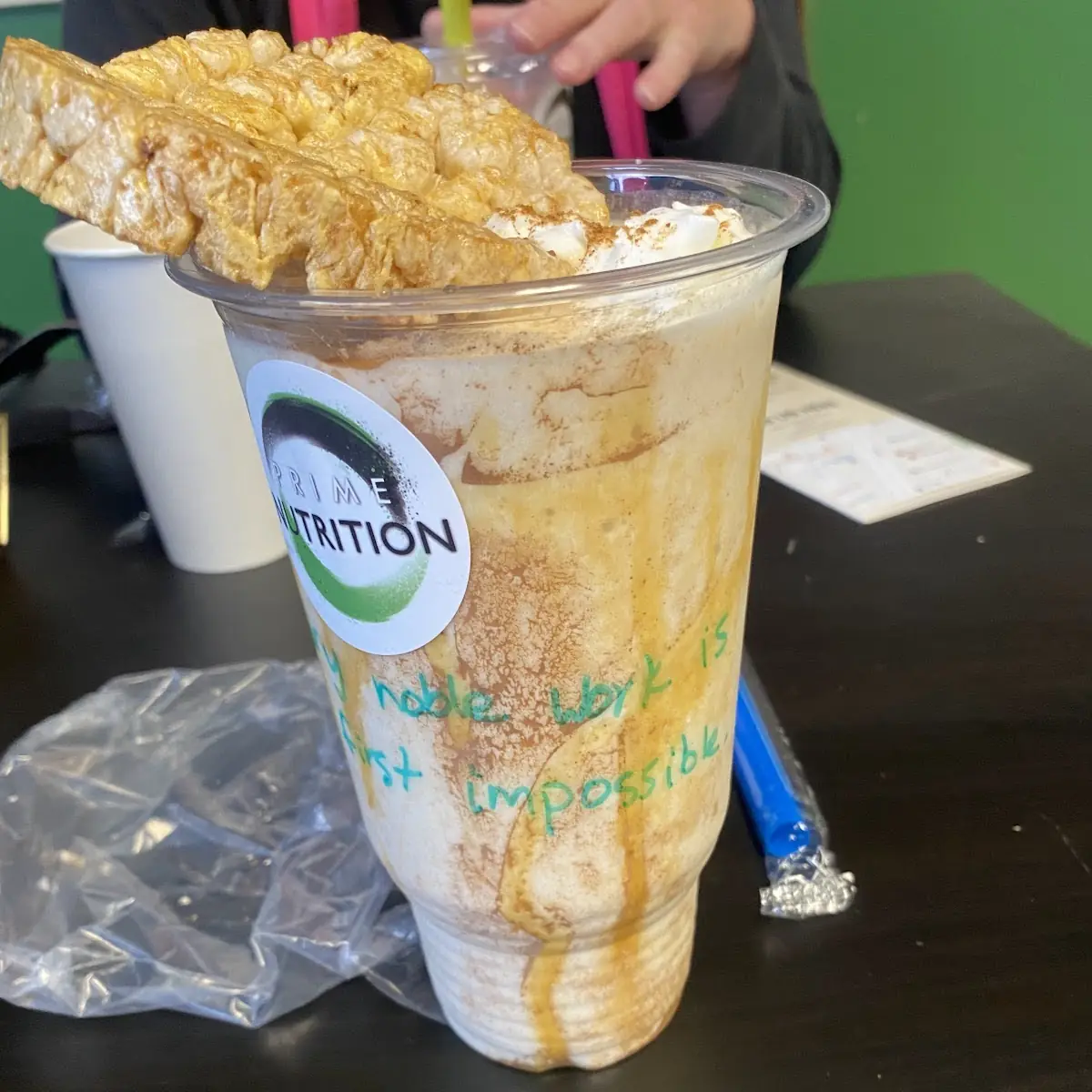 Pumpkin Cinnamon Roll with Apple Fiber