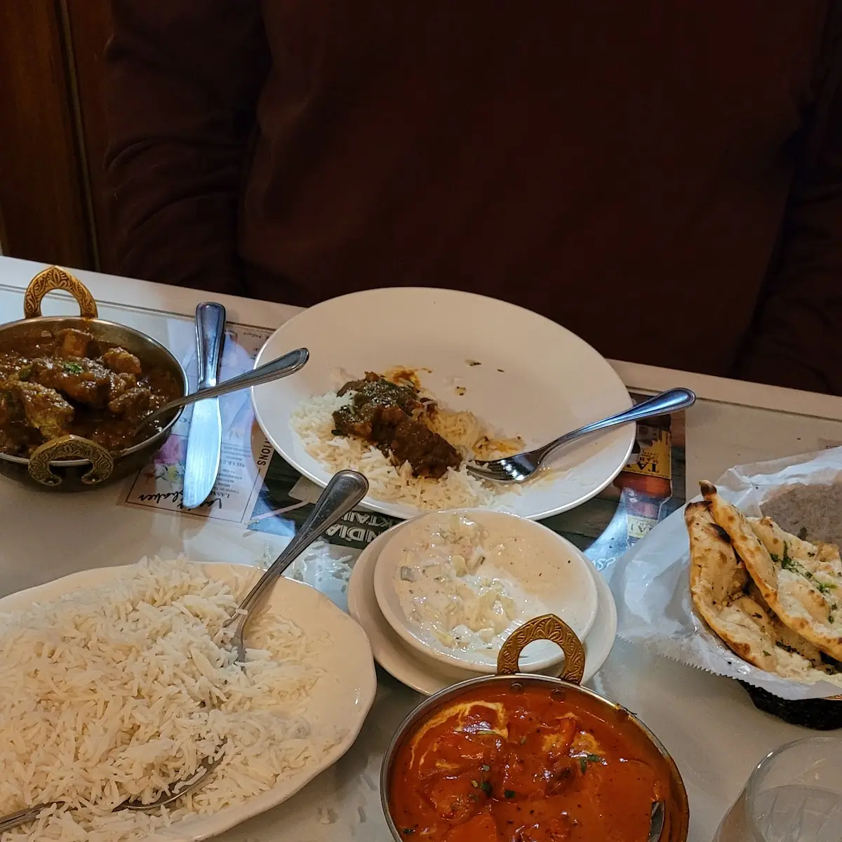 Butter Chicken and Garlic Naan