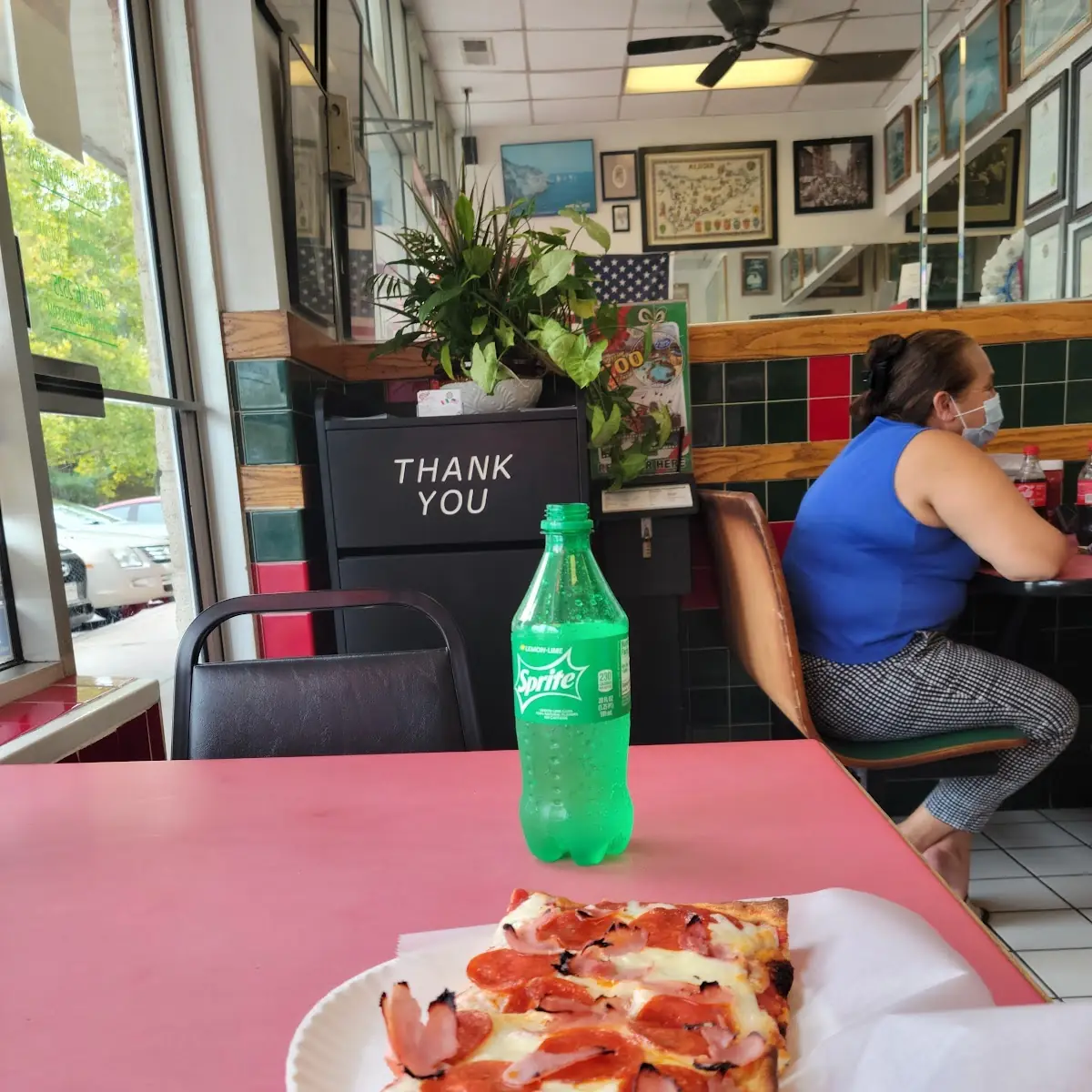 2 Slice Sicilian Pizza Pepperoni and Ham