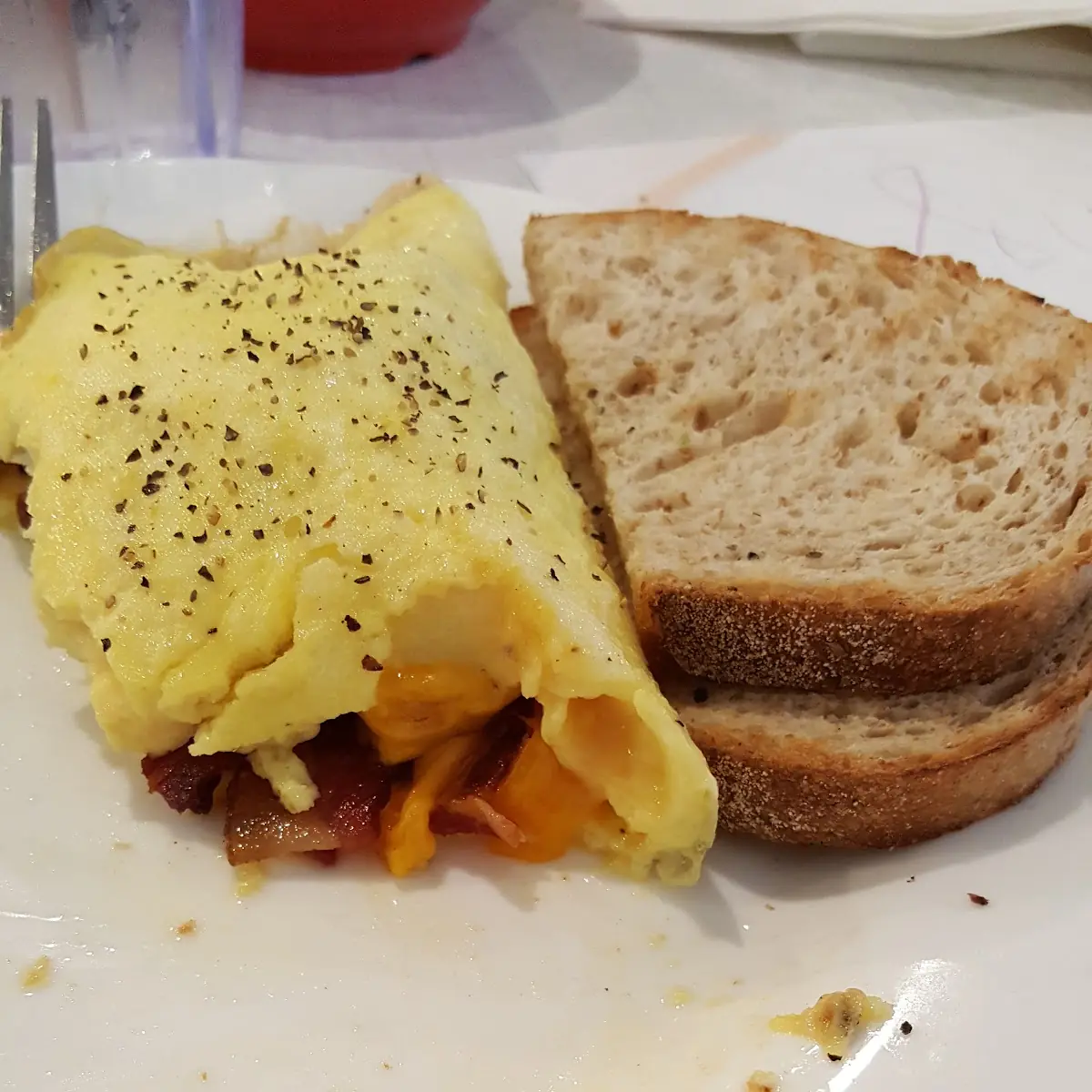 Bacon Egg and Cheese Omelette