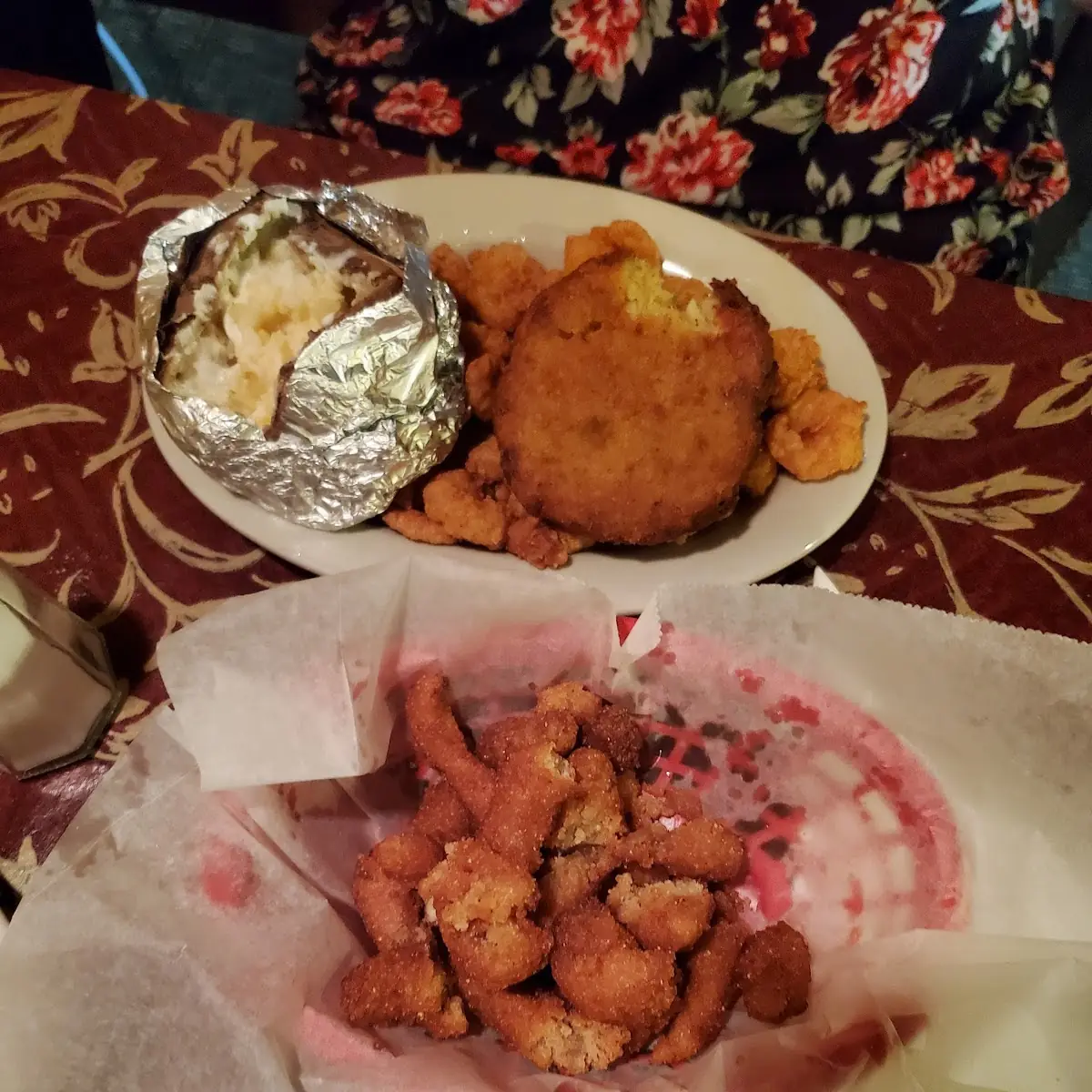 Hush Puppies and Crab Cakes