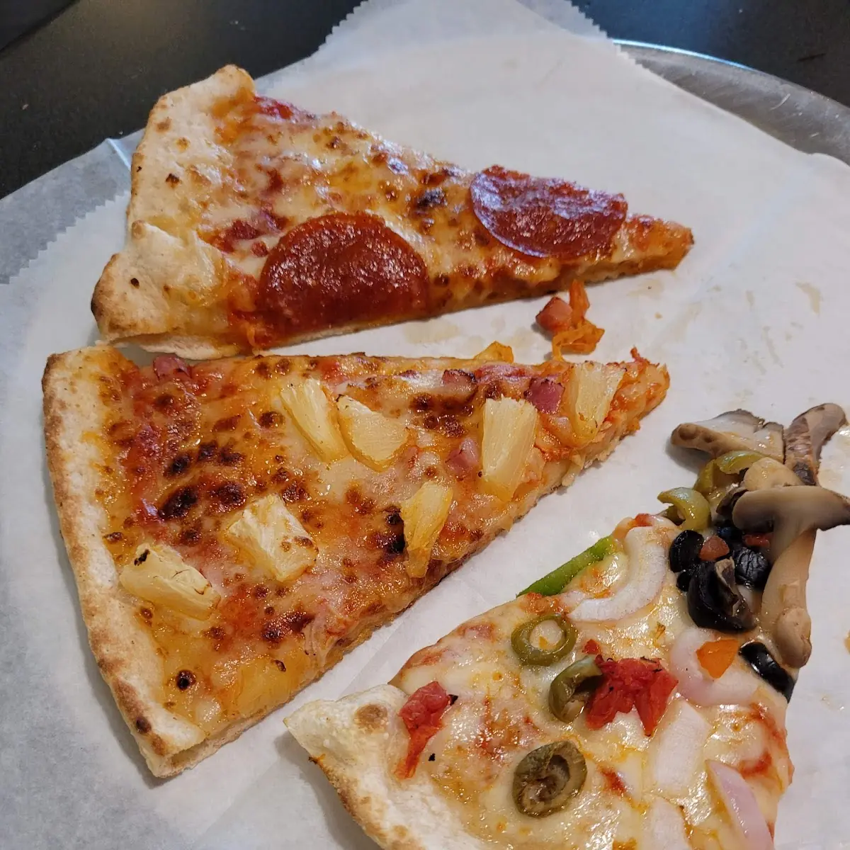 Pepperoni Hawaiian Mushroom Pizza