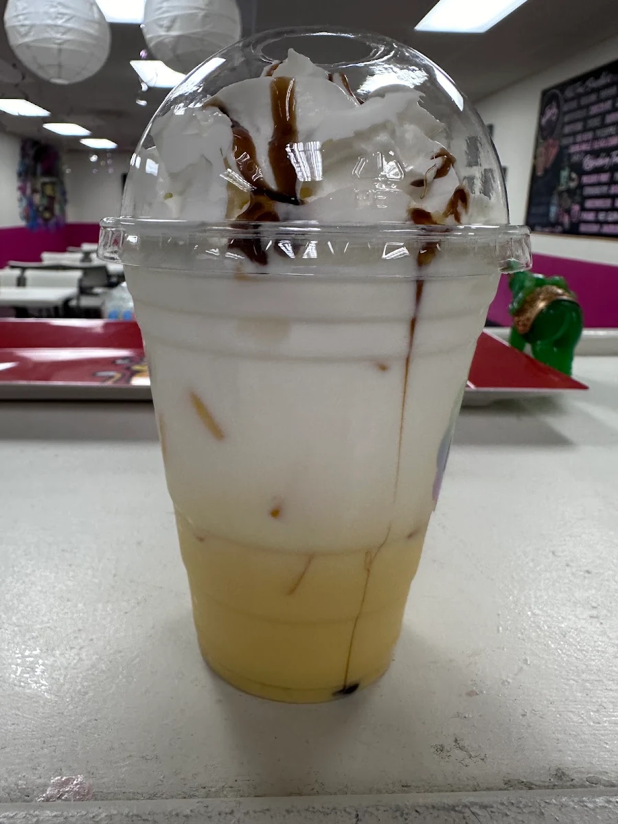 Honeydew Lychee Durian Coffee Iced Mocha
