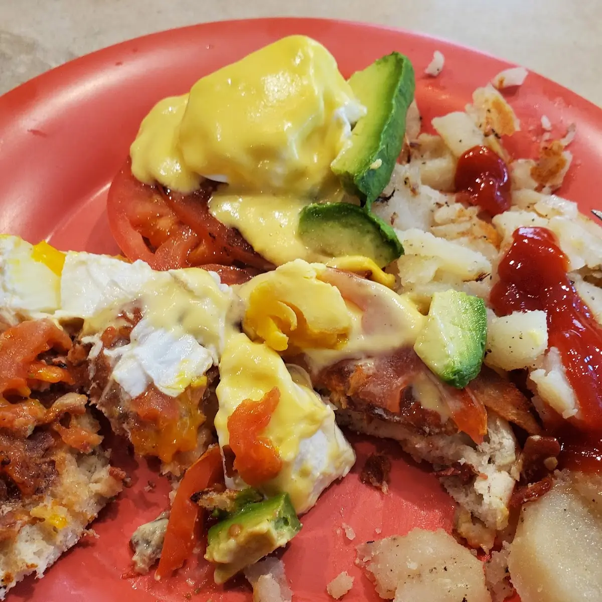 California Eggs Benedict with Avocado