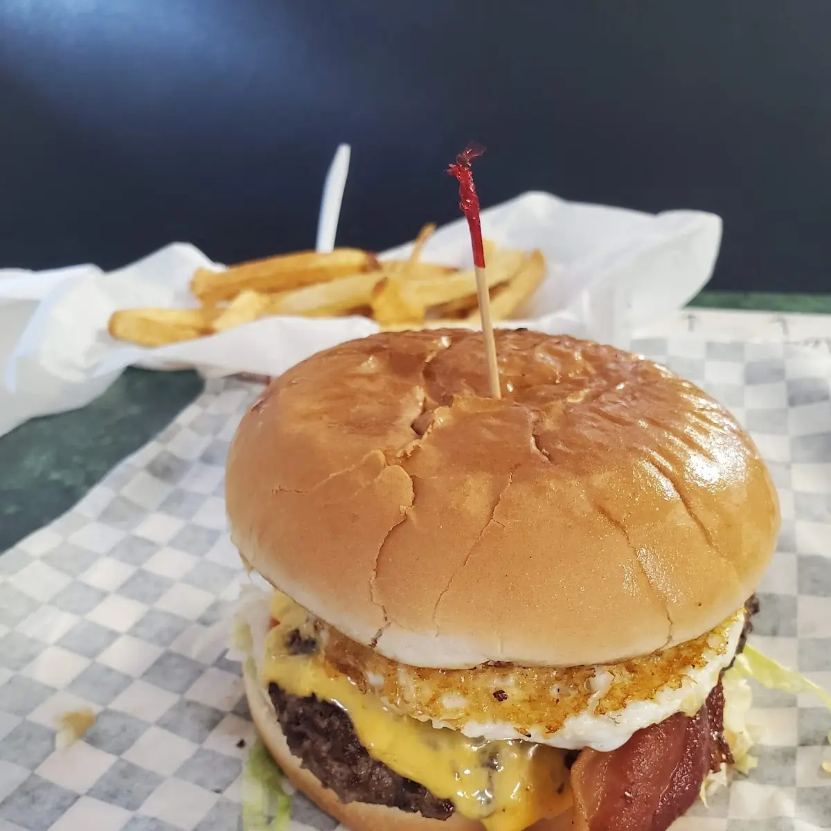 Bacon Cheese Burger Egg Burger
