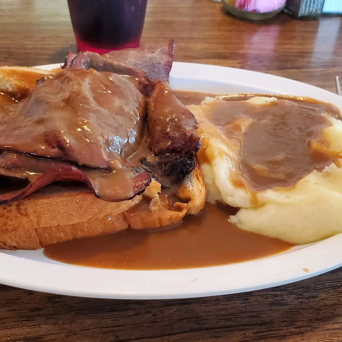 Open Faced Roast Beef Sandwich