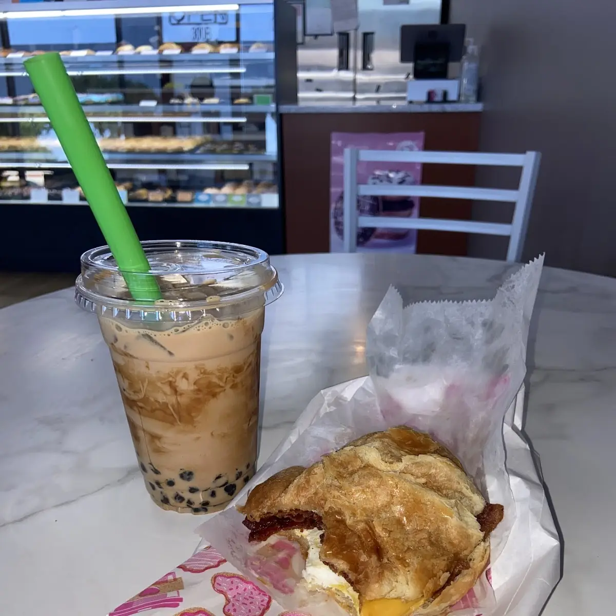Bacon and Cheese Croissant